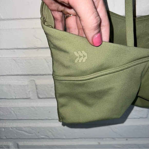 All In Motion Olive Green Light Support Racer Back Sports Bra, Women’s Size XS - Picture 5 of 5